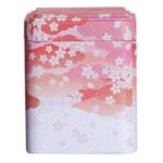 Boite à Thé Métal Rose et Cerisiers