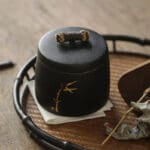 Boite à thé Japonaise Noire en Céramique 270ml