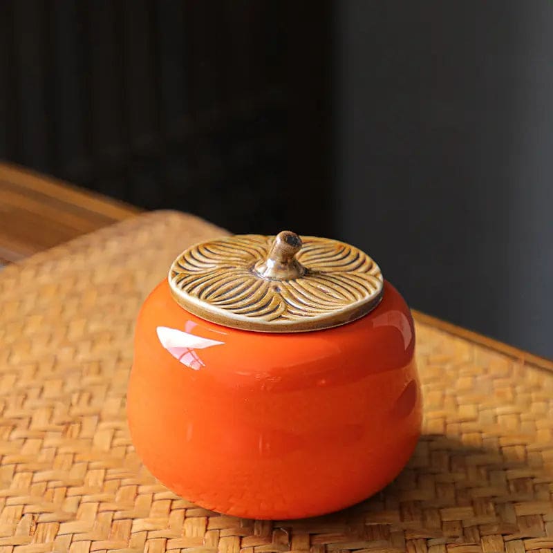 Boite-a-the-en-Ceramique-Fruit-Kaki-60413162