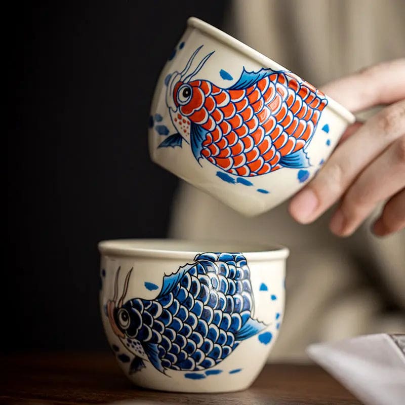 Tasse-a-The-en-Porcelaine-Motif-Carpe-1220ml-98750729