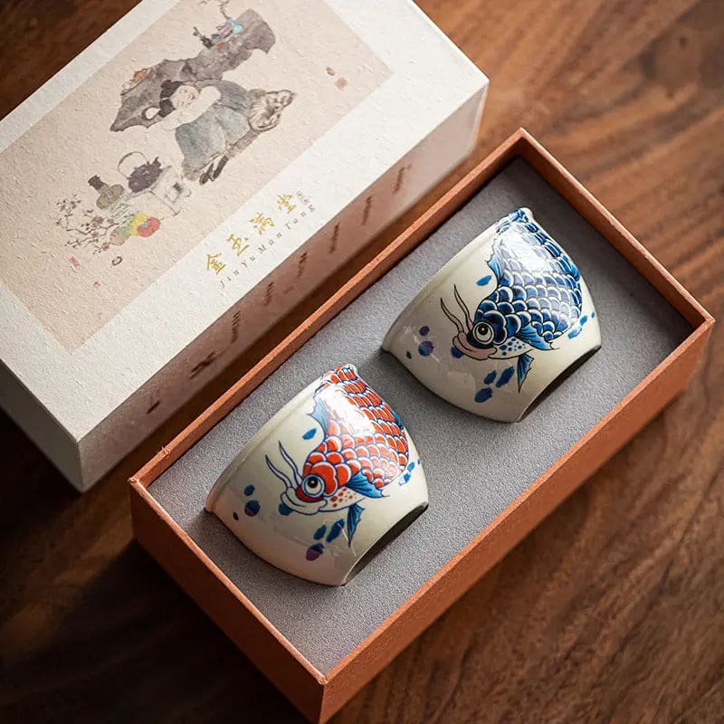 Tasse-a-The-en-Porcelaine-Motif-Carpe-1220ml-98751236 Tasse à Thé en Porcelaine Motif Carpe 1220ml