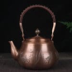 Théière Chinoise en Cuivre Poissons 1.6L
