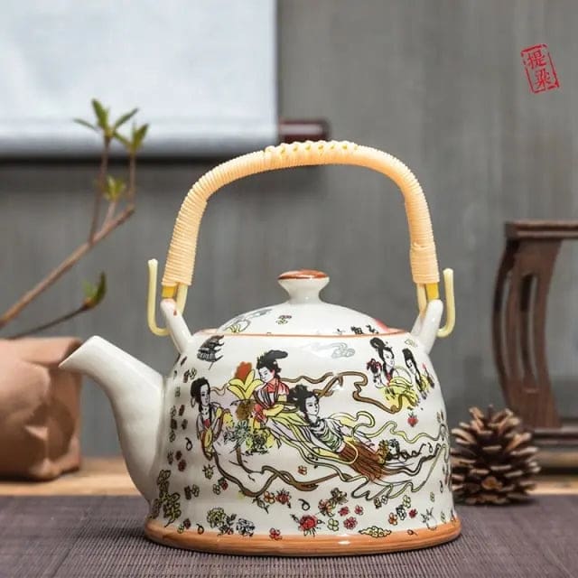 Theiere-Chinoise-en-Porcelaine-Cueillette-900ML-1665508813 Théière Chinoise en Porcelaine Cueillette 900ML