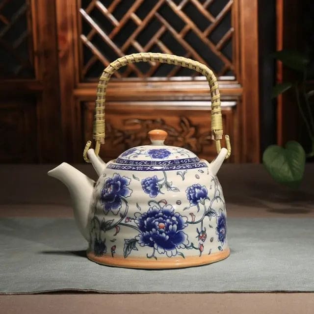 Theiere-Chinoise-en-Porcelaine-Grosse-Fleure-Bleue-900ML-1665509131 Théière Chinoise en Porcelaine Grosse Fleure Bleue 900ML