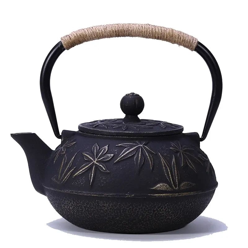 Theiere-Japonaise-en-Fonte-Noire-Motifs-Feuilles-900ml-1692744206420 Théière Japonaise en Fonte Noire Motifs Feuilles 900ml
